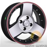 Диск BK 417 MtBPRL (Matt Black Polished Red Line) Storm